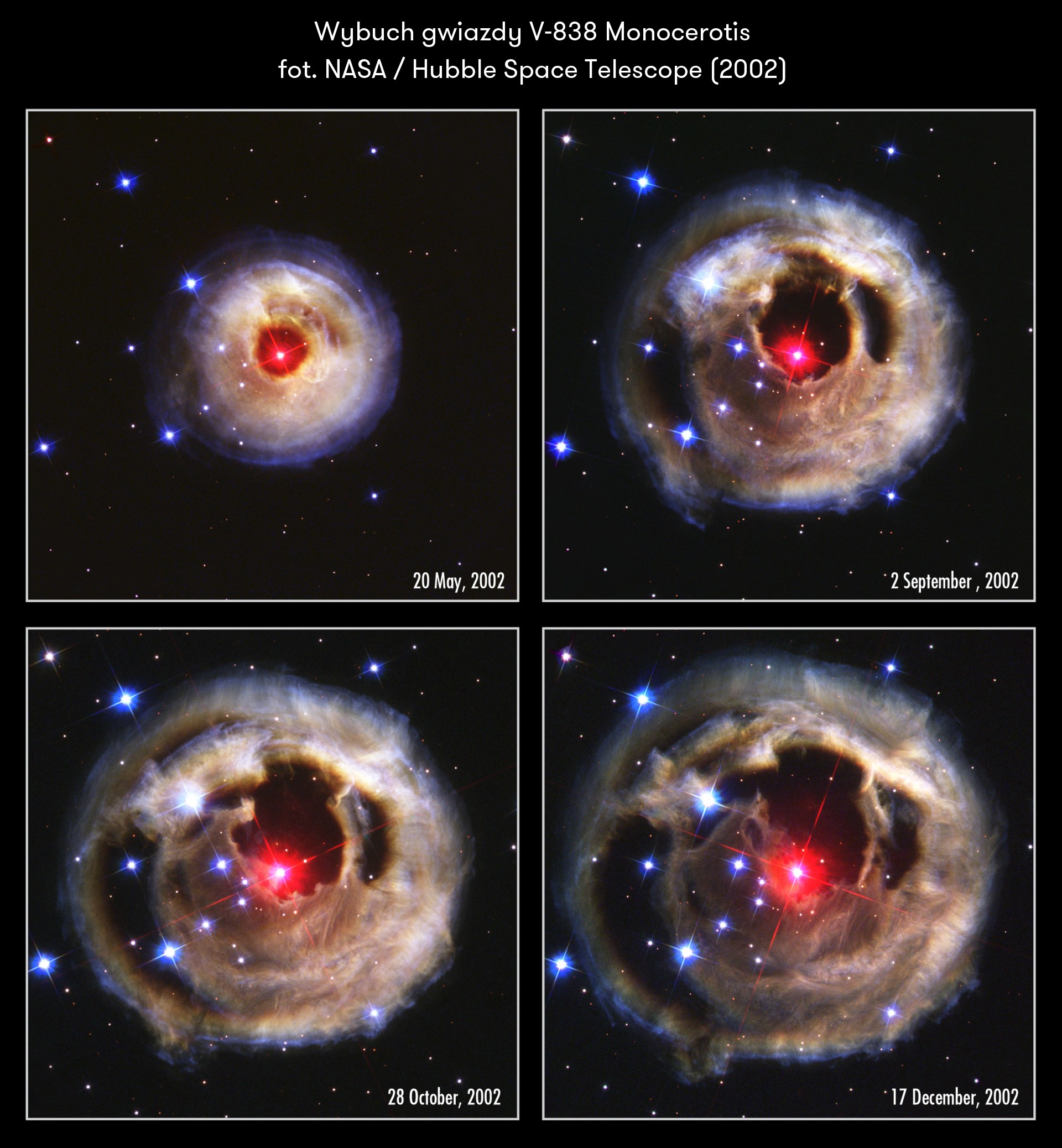 Wybuch gwiazdy V-838 Monocerotis