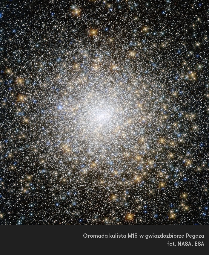 Gromada kulista M15 w gwiazdozbiorze Pegaza