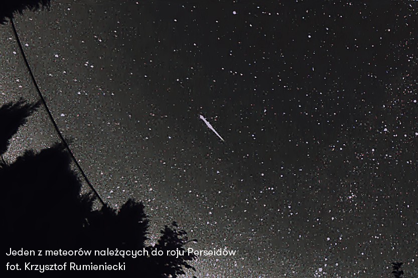 Jeden z meteorów należących do roju Perseidów. 