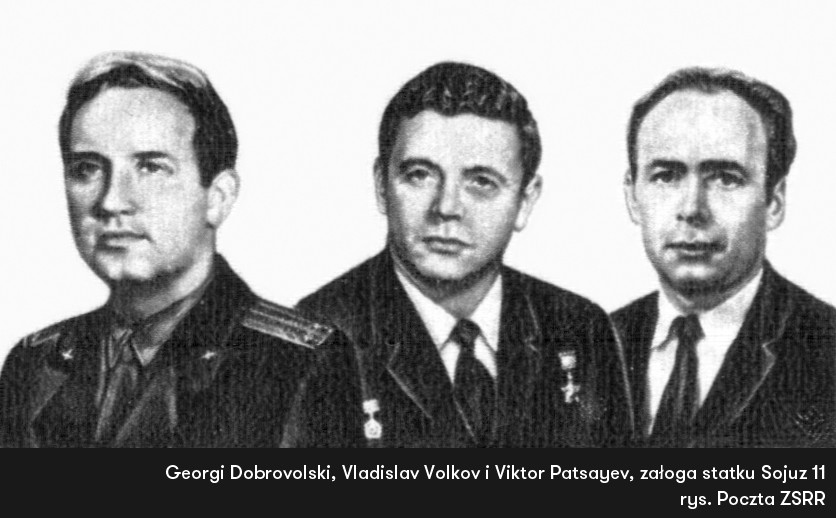 Georgi Dobrovolski, Vladislav Volkov i Viktor Patsayev, załoga statku Sojuz 11