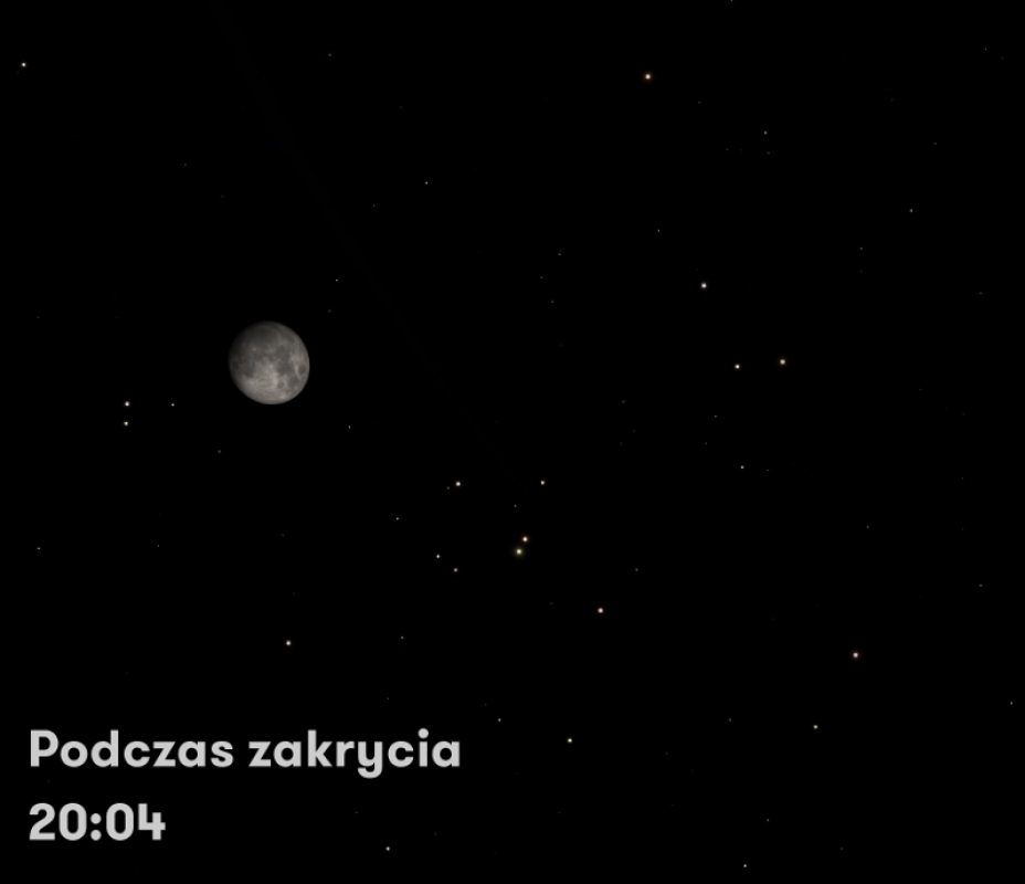Okultacja Aldebarana - faza 2