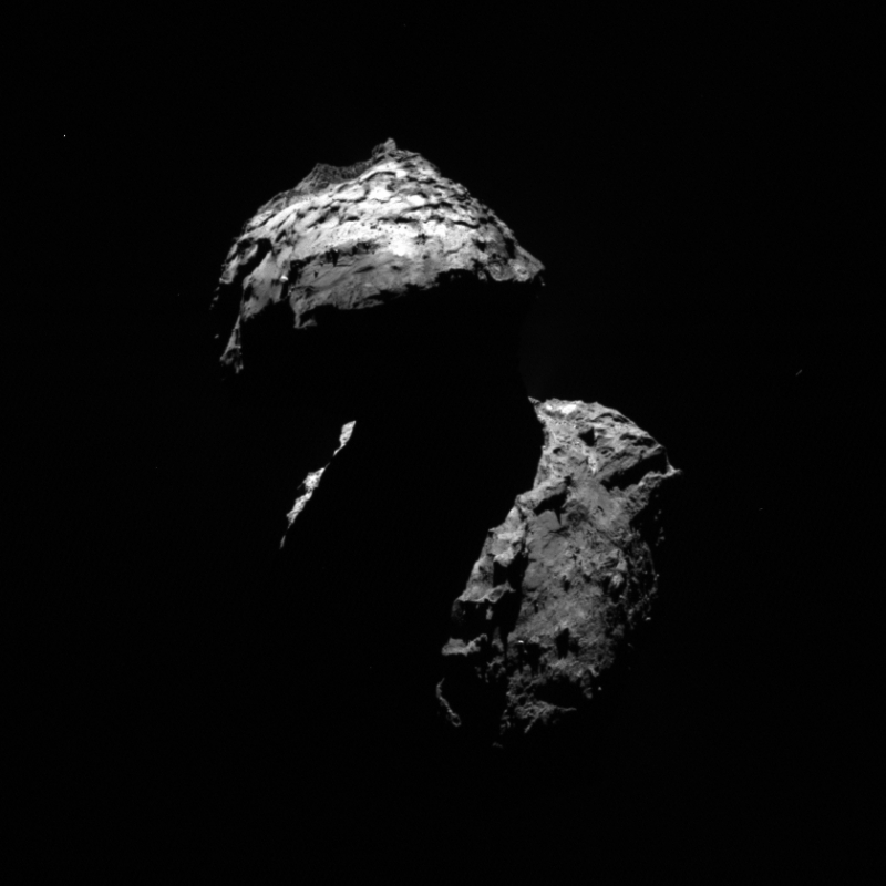 Zdjęcie komety 67P wykonane przez sondę Rosetta 9 stycznia 2016