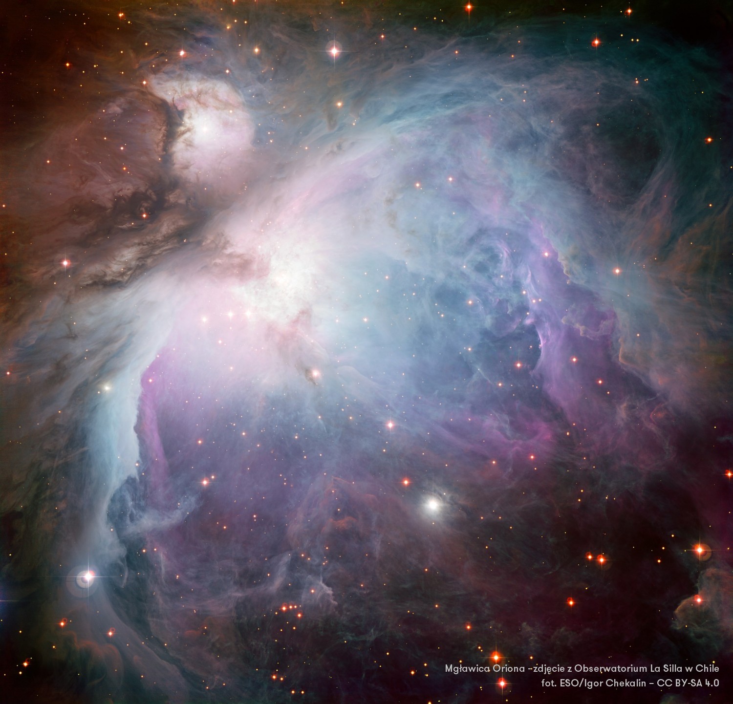 Mgławica Oriona z Obserwatorium La Silla w Chile
